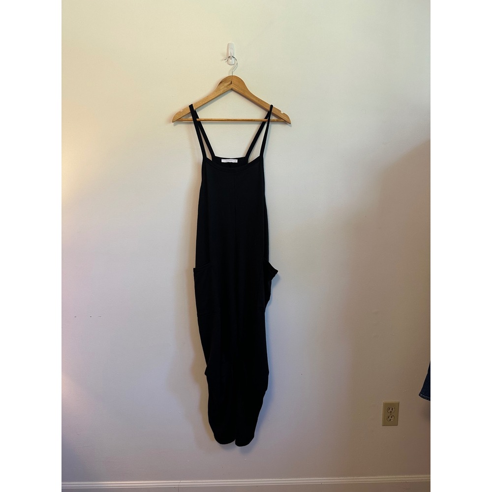 Six Fifty Black Pocketed Knit Jumpsuit | Size Small